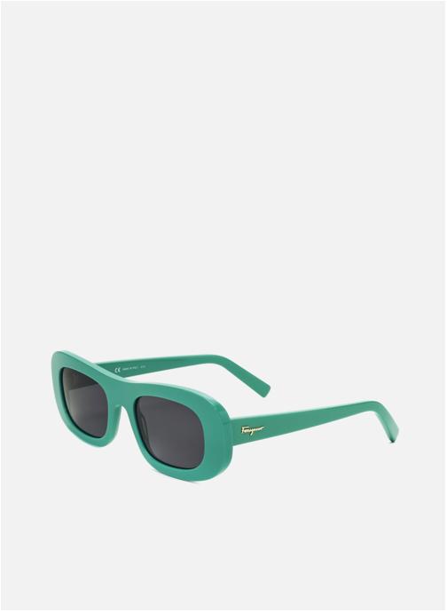 Salvatore Ferragamo Lunettes de soleil femme vert