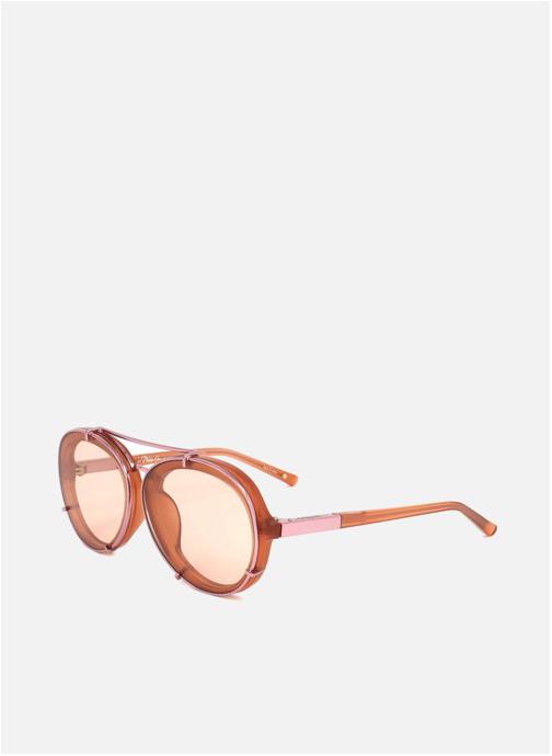 Linda Farrow Lunettes de soleil femme rose