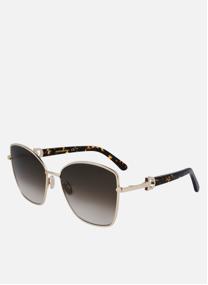 Lunettes de soleil femme or et bronze Salvatore Ferragamo Lunettes de soleil femme or et bronze Or