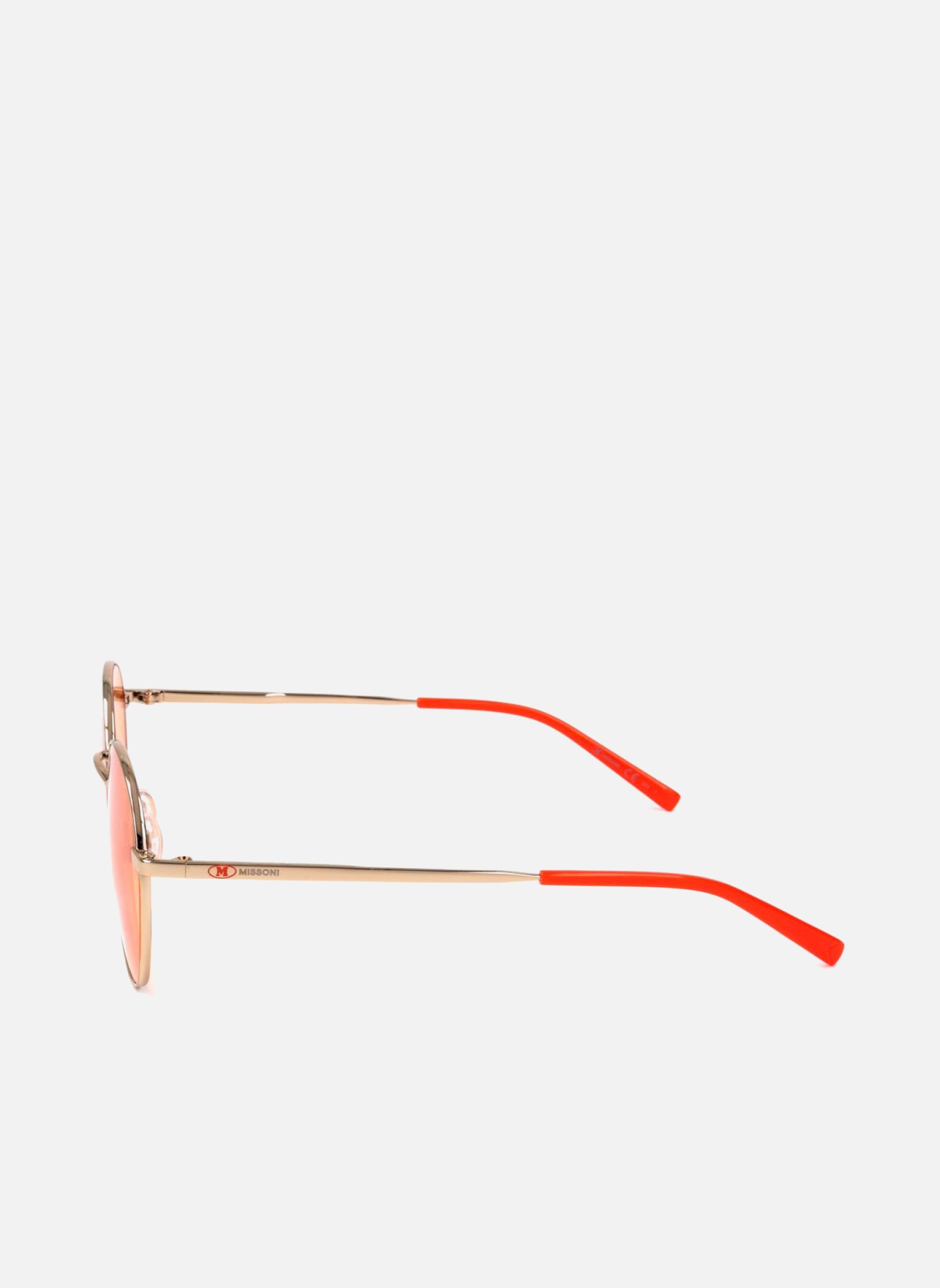 Lunettes de soleil femme or et bronze Missoni Lunettes de soleil femme or et bronze Or
