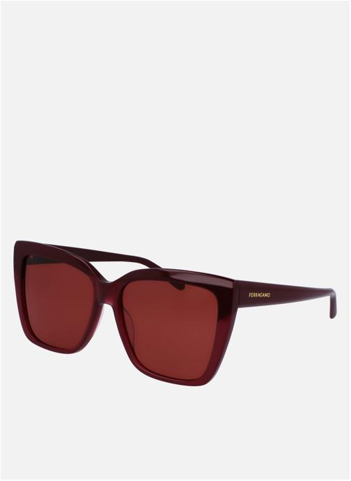 Salvatore Ferragamo Lunettes de soleil femme rouge