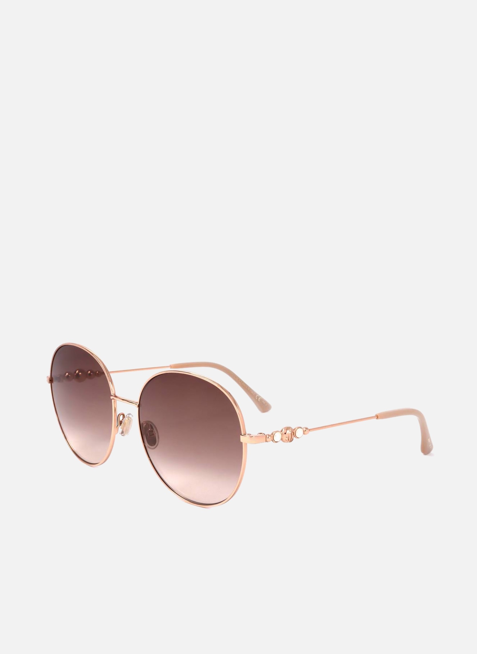 Lunettes de soleil femme or et bronze Jimmy Choo Lunettes de soleil femme or et bronze Or