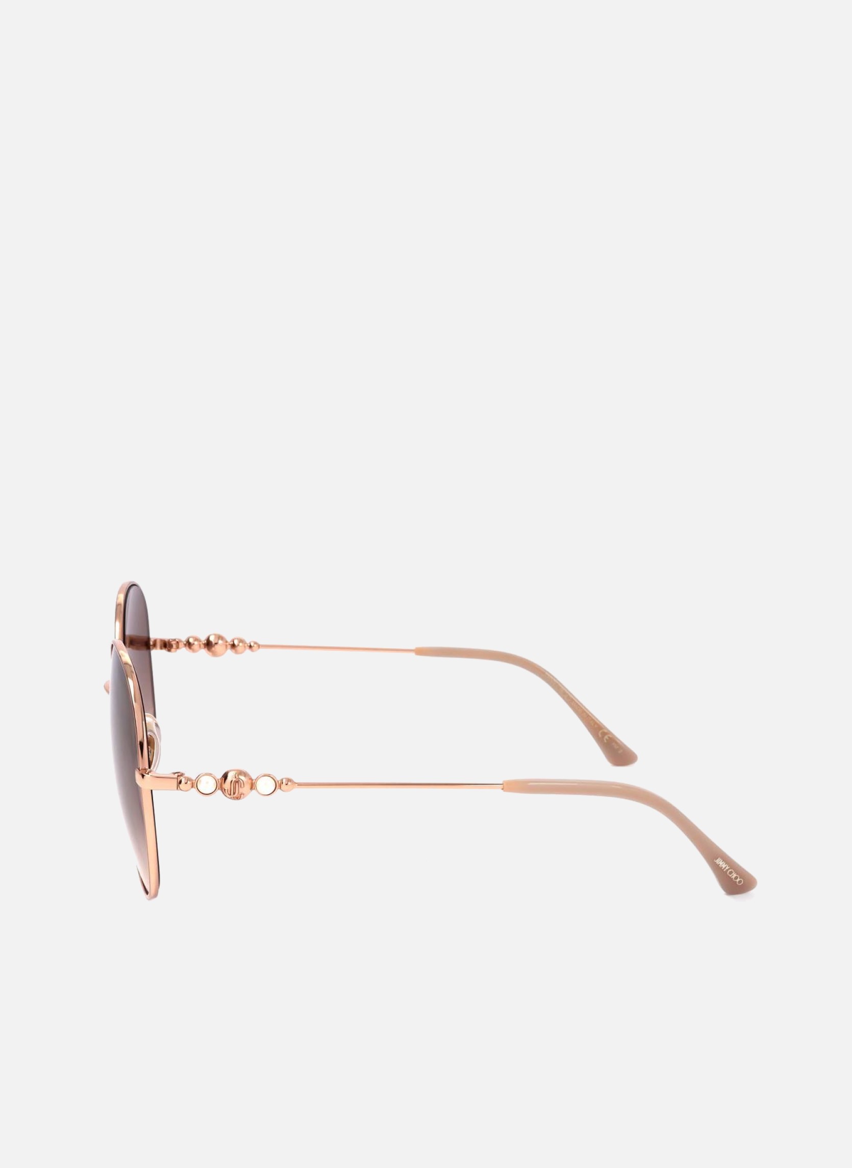 Lunettes de soleil femme or et bronze Jimmy Choo Lunettes de soleil femme or et bronze Or