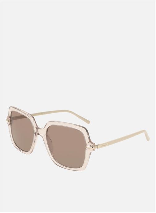 Salvatore Ferragamo Lunettes de soleil femme beige