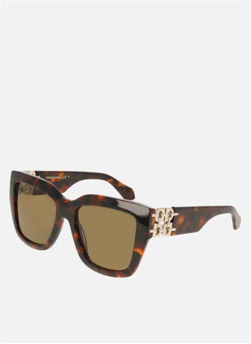 Salvatore Ferragamo Lunettes de soleil femme marron