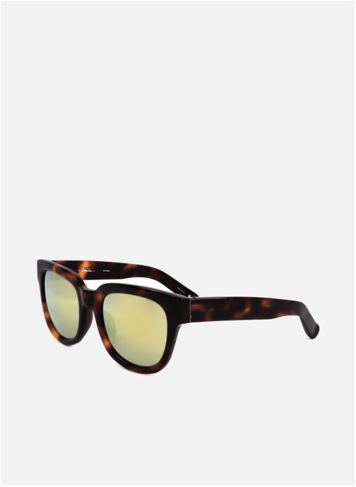 Linda Farrow Lunettes de soleil homme marron