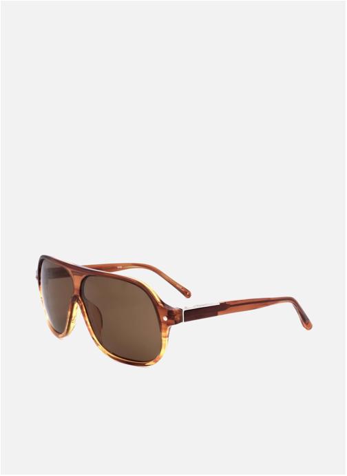 Linda Farrow Lunettes de soleil homme marron