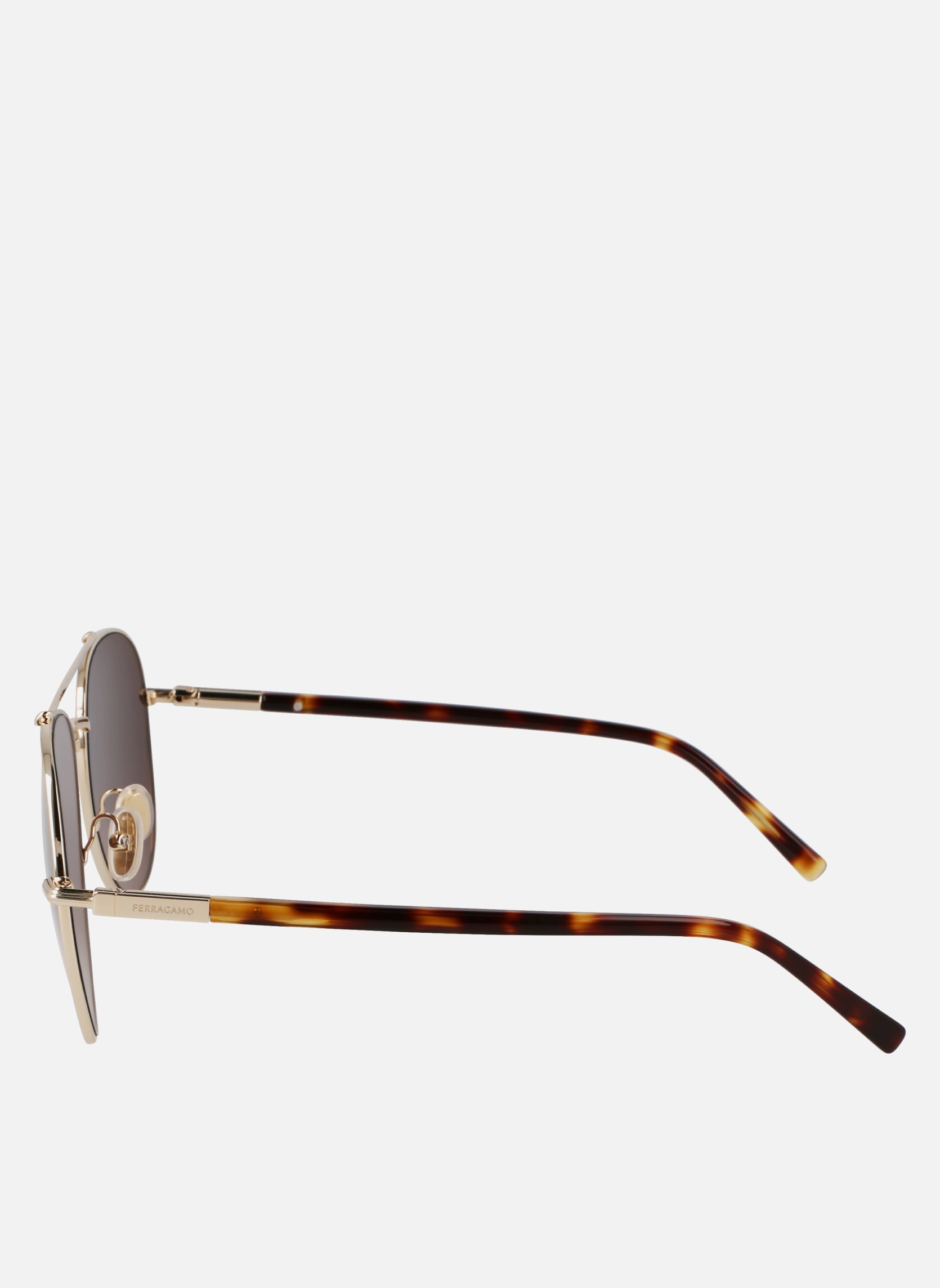 Lunettes de soleil homme or et bronze Salvatore Ferragamo Lunettes de soleil homme or et bronze Or