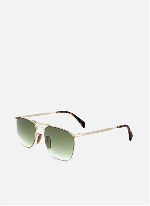 David Beckham Lunettes de soleil homme or et bronze
