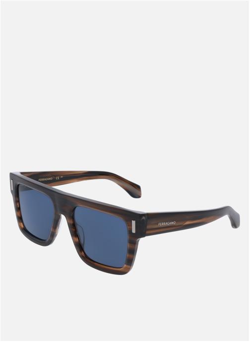 Salvatore Ferragamo Lunettes de soleil homme marron
