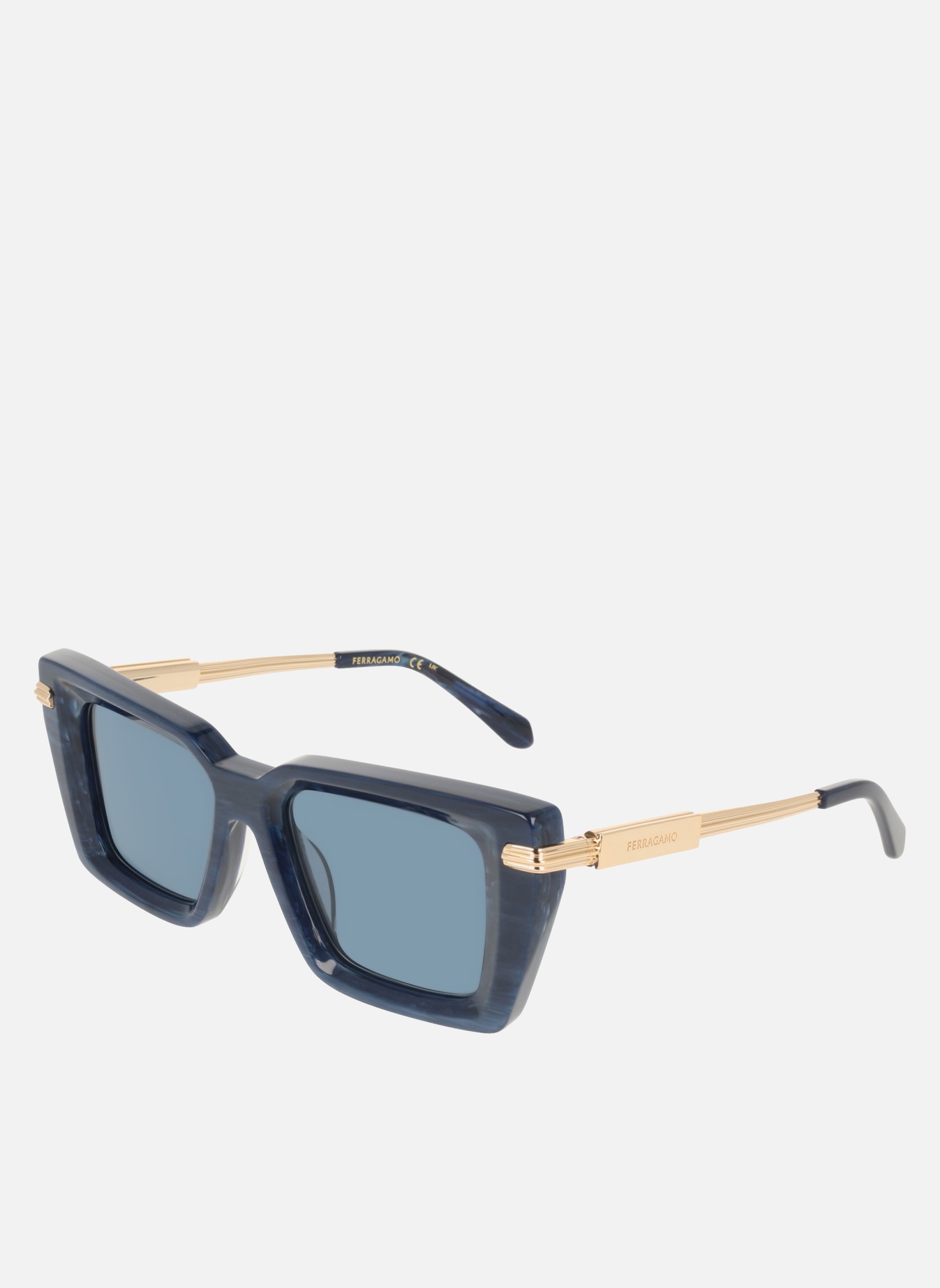 Lunettes de soleil femme bleu Salvatore Ferragamo Lunettes de soleil femme bleu Bleu