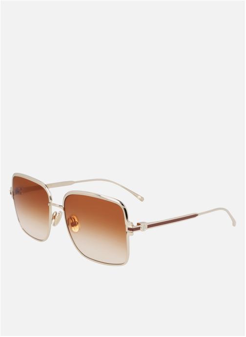 Salvatore Ferragamo Lunettes de soleil femme or et bronze