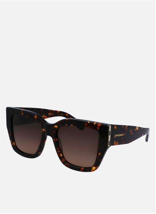 Salvatore Ferragamo Lunettes de soleil femme marron