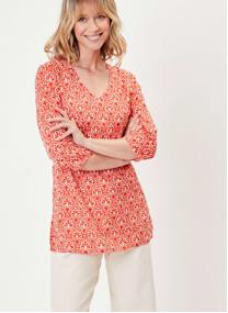 Blouses Tunique voile coton bio LAURIE femme rouge La Fiancée Blouses Tunique voile coton bio LAURIE femme rouge Rouge clair