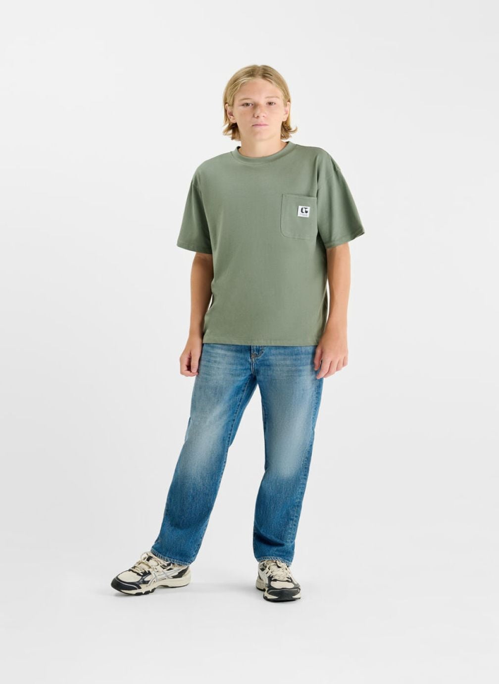 Tee-shirts Tee-Shirt PATUBO Khaki garçon vert Le temps des cerises Tee-shirts Tee-Shirt PATUBO Khaki garçon vert Kaki