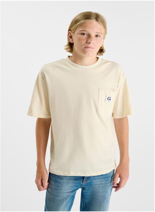 Le temps des cerises Tee-shirts Tee-Shirt PATUBO Beige garçon beige