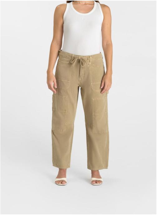 Le temps des cerises Pantalons droit Pantalon loose Beige femme beige