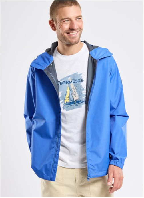 Bermudes Vestes imperméables Coupe-pluie Harmattan avocat homme bleu