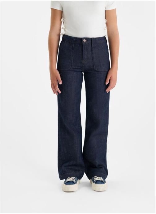 Le temps des cerises Jeans droits Jeans flare Blue fille bleu