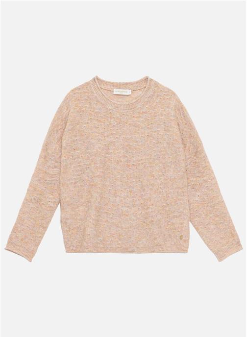 La Petite Etoile Pulls Pull - MOSSY - 13-beige Clair femme rose
