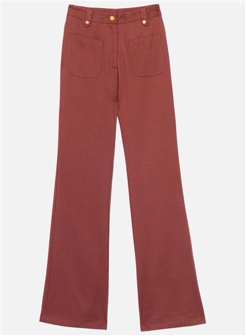 La Petite Etoile Pantalons droit Pantalon - PHINA - 48-terracotta femme bordeaux
