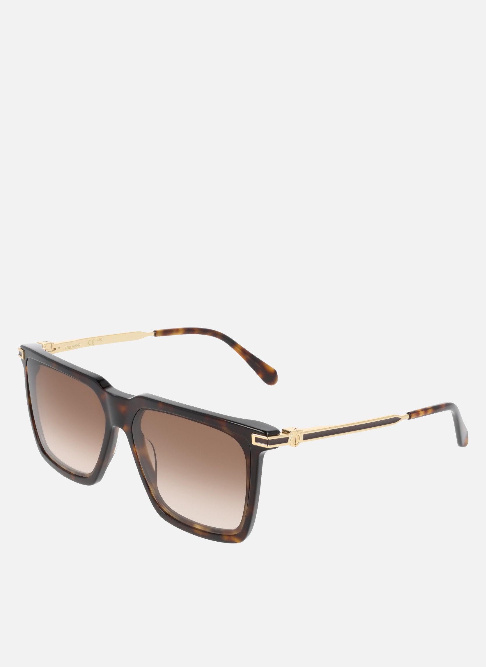 Lunettes de soleil homme marron Salvatore Ferragamo Lunettes de soleil homme marron Marron