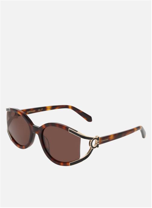 Salvatore Ferragamo Lunettes de soleil femme marron