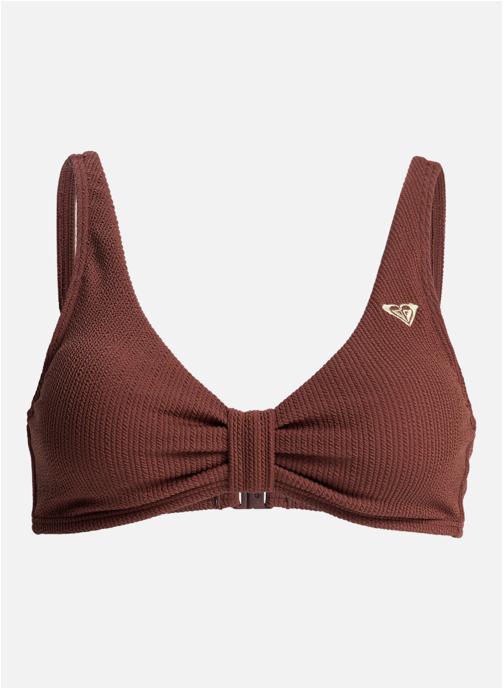 Roxy Hauts de maillot bandeau Roxy Sunshine Wire Free Dcup femme marron