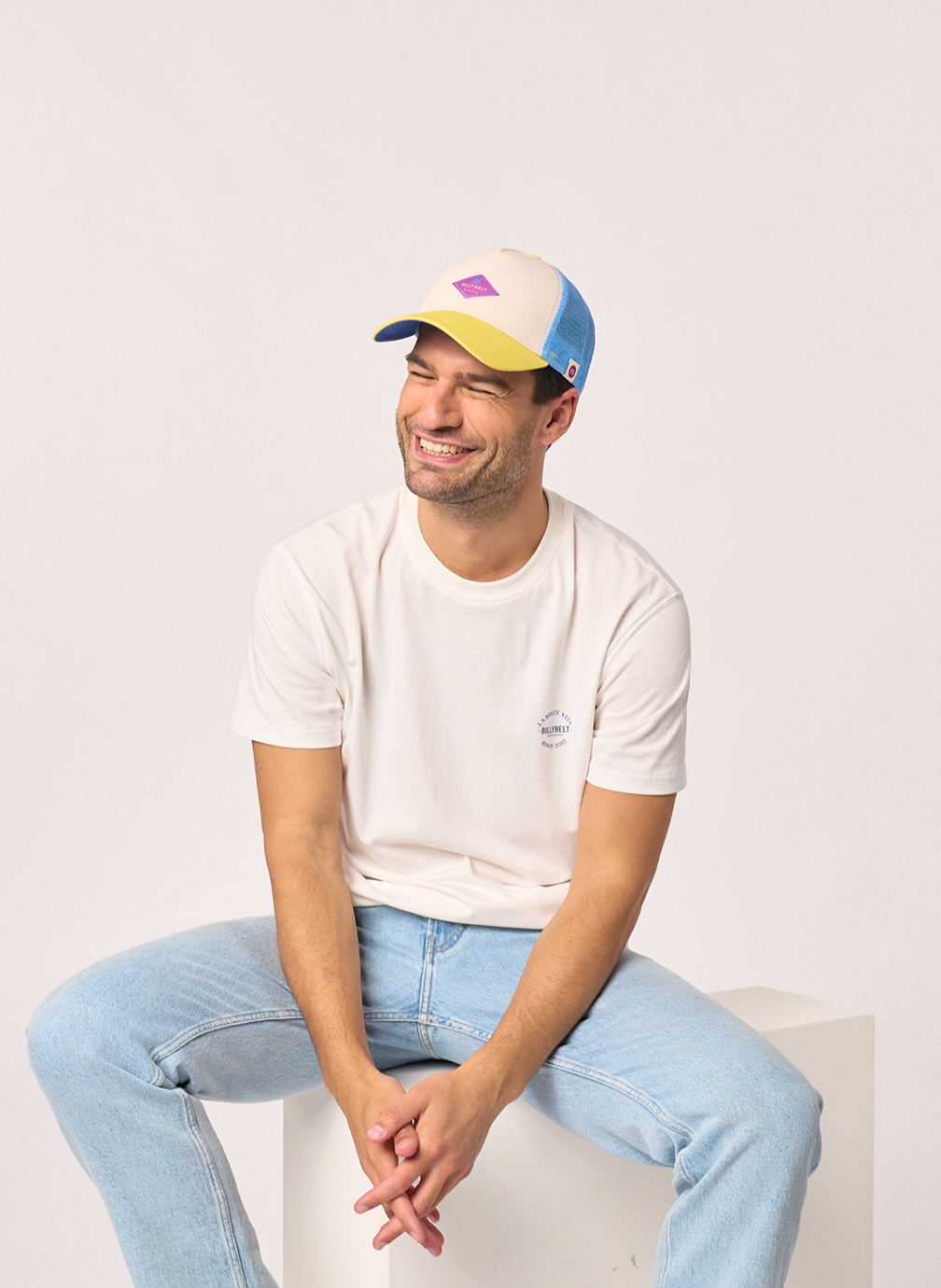 Casquettes Trucker homme beige BILLYBELT Casquettes Trucker homme beige Ecru