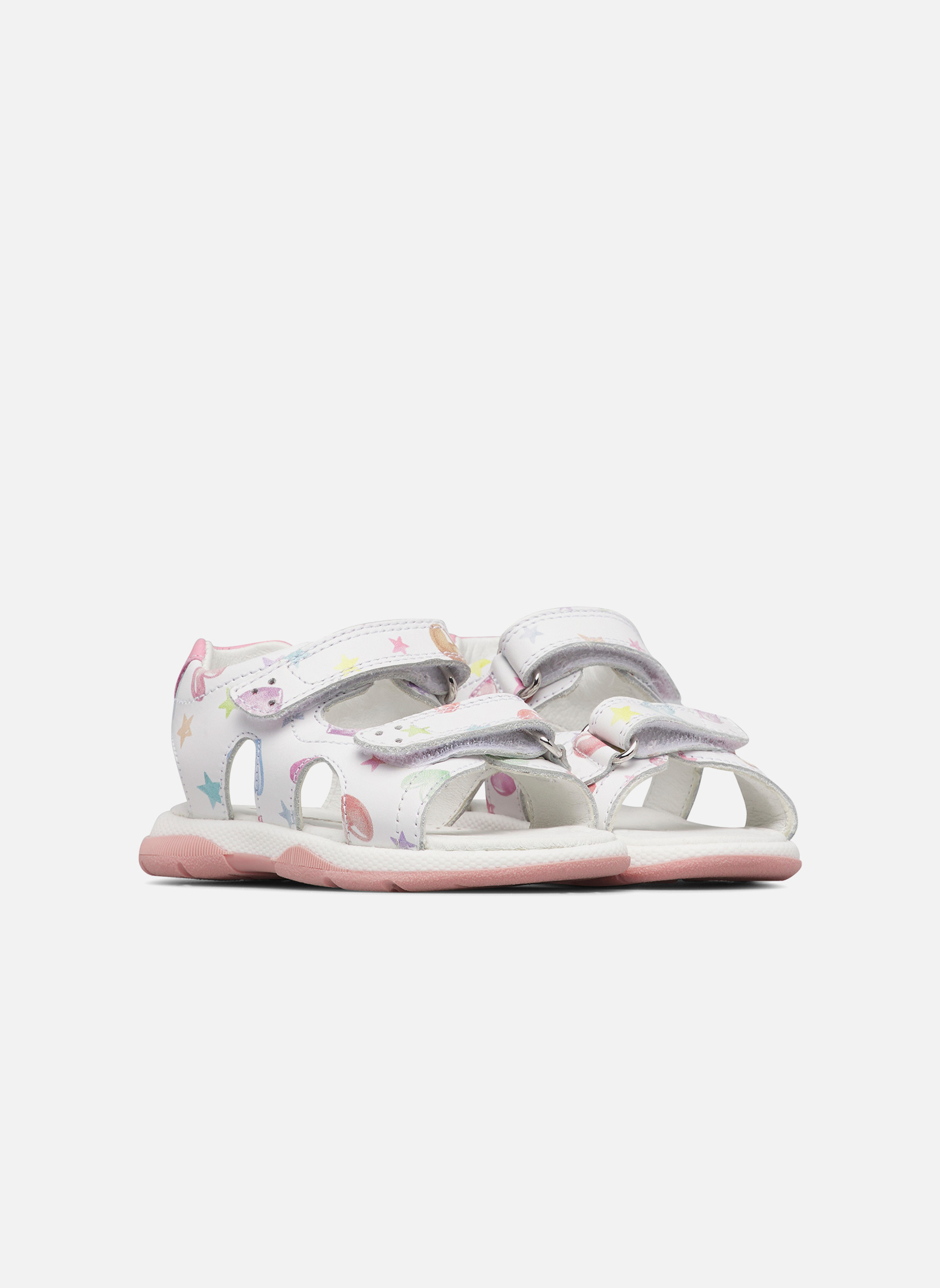 Sandales Sandales WUNNY Blanc-Rose- fille blanc Falcotto Sandales Sandales WUNNY Blanc-Rose- fille blanc Blanc