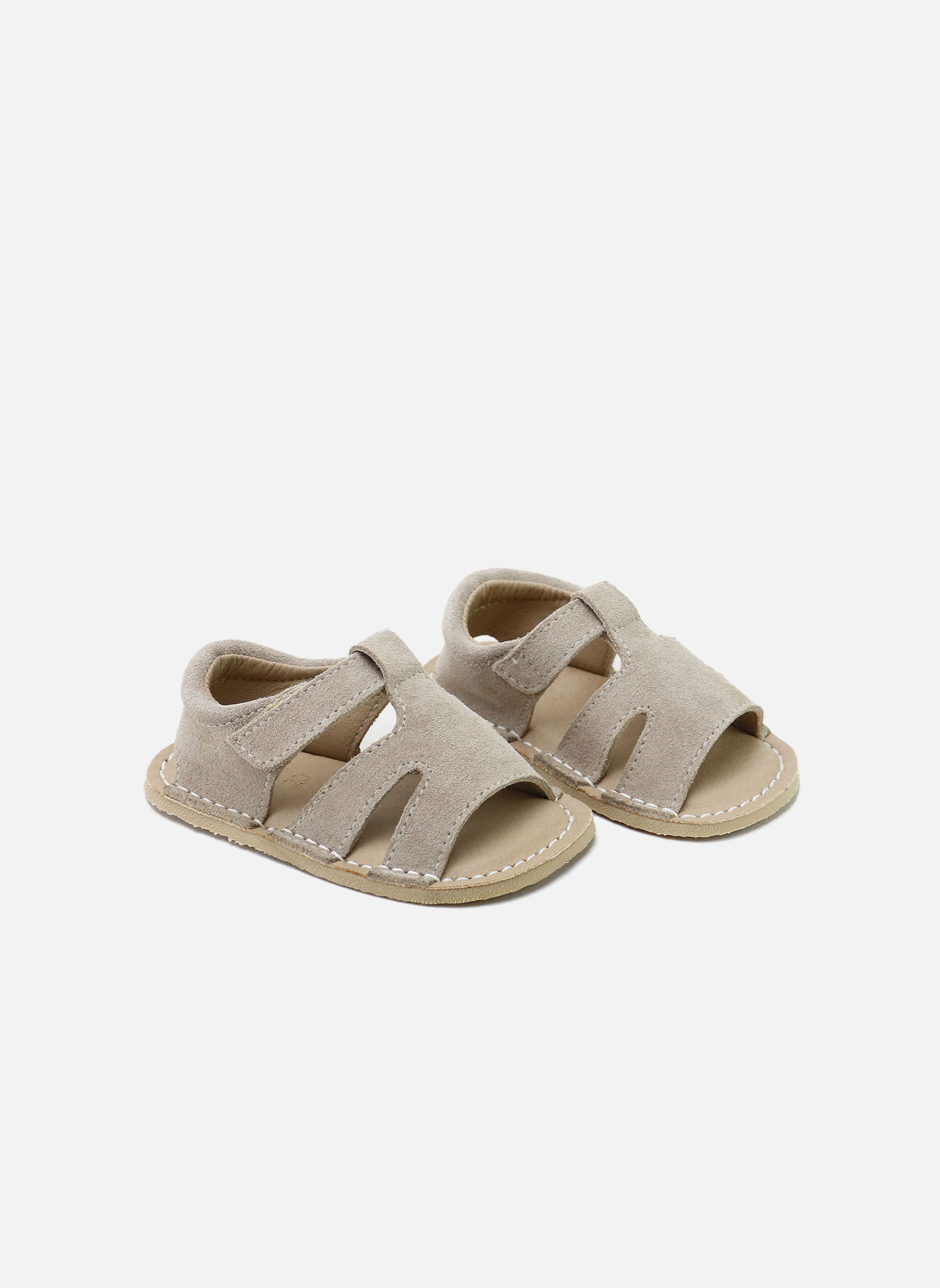 Sandales Sandales 16714AN-AFELPADO-PIEDRA Beig fille beige Eli 1957 Sandales Sandales 16714AN-AFELPADO-PIEDRA Beig fille beige Beige