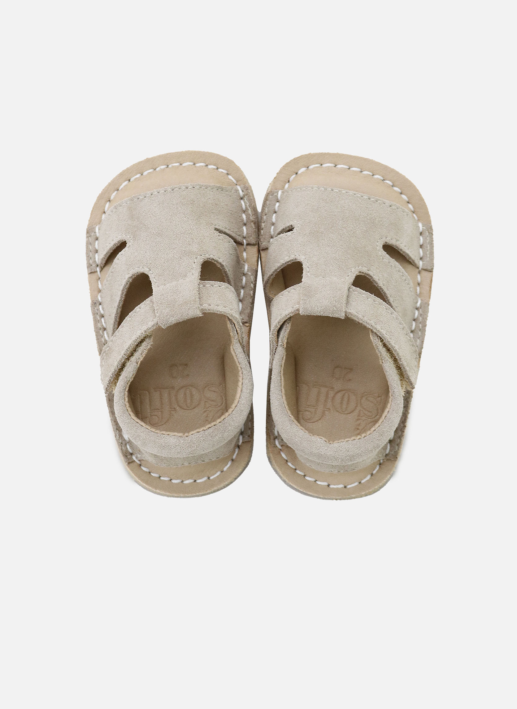 Sandales Sandales 16714AN-AFELPADO-PIEDRA Beig fille beige Eli 1957 Sandales Sandales 16714AN-AFELPADO-PIEDRA Beig fille beige Beige