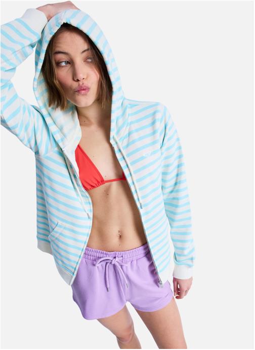 Roxy Sweats à capuche Perfect Stripe femme bleu