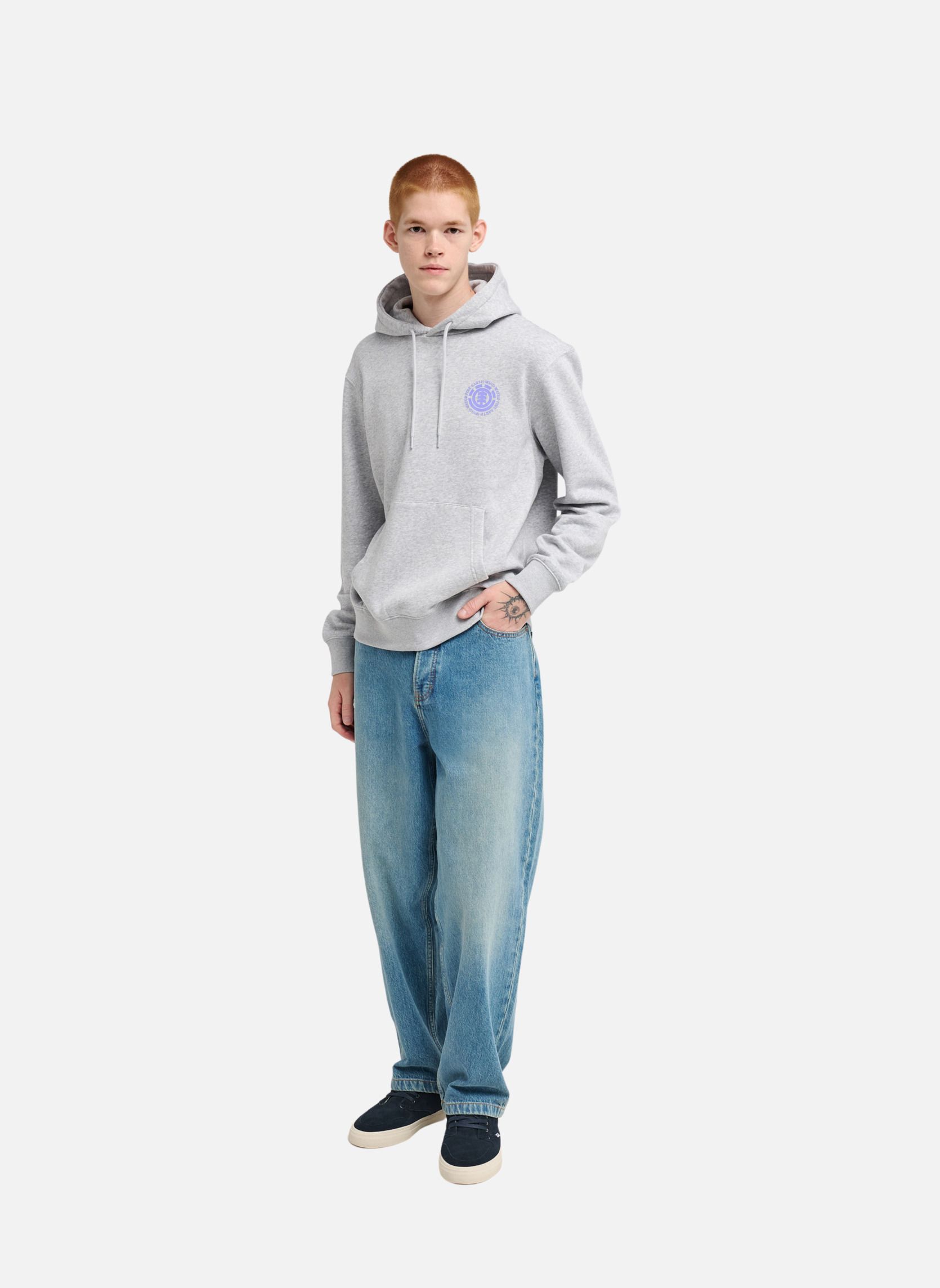 Sweats à capuche Seal Bp Po homme gris Element Sweats à capuche Seal Bp Po homme gris Gris