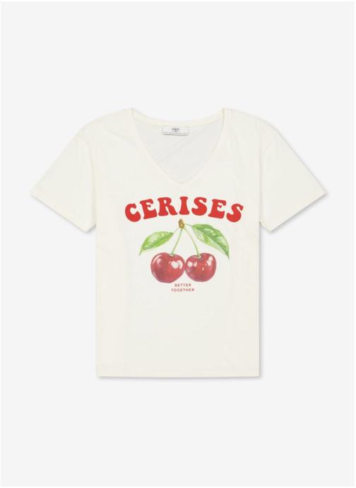Le temps des cerises Tee-shirts Tee-Shirt ALYNE White femme blanc