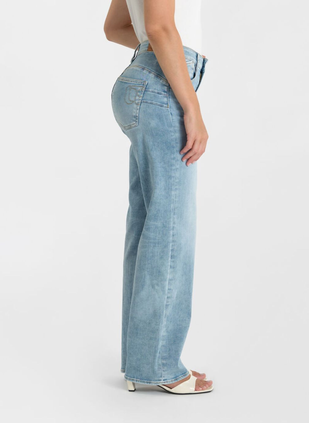 Jeans droit Jeans loose Blue femme bleu Le temps des cerises Jeans droit Jeans loose Blue femme bleu Bleu