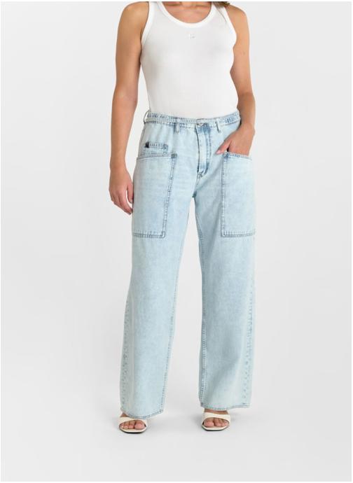 Le temps des cerises Jeans droit Jeans droite AURORA Blue femme bleu