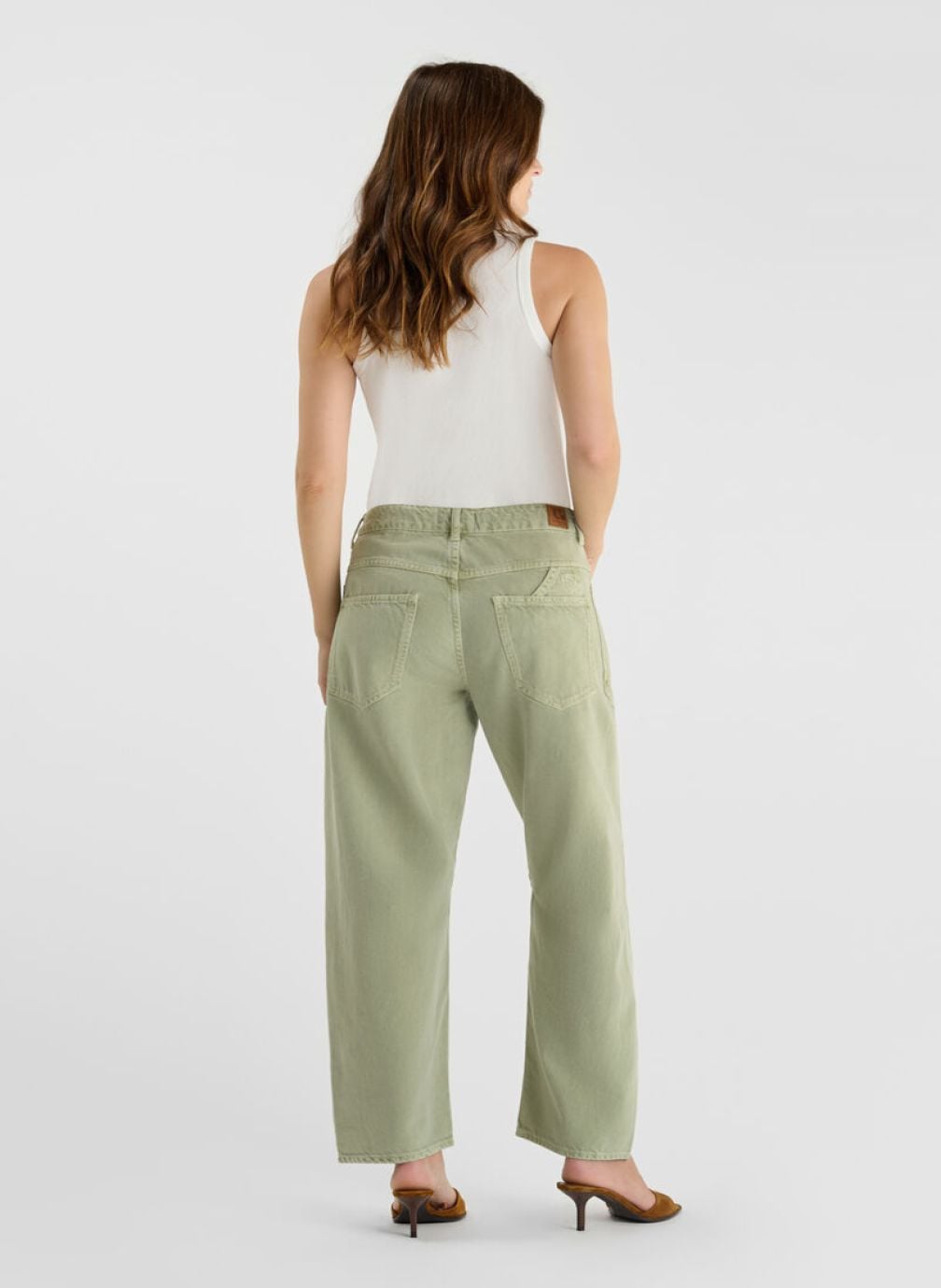 Jeans droit Jeans loose Green femme vert Le temps des cerises Jeans droit Jeans loose Green femme vert Vert