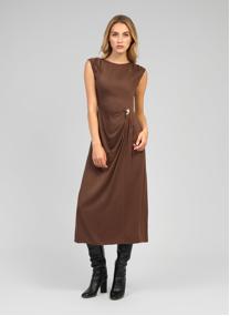 Robes ROBE LONGUE MALEONY marron femme marron An'ge Robes ROBE LONGUE MALEONY marron femme marron Marron