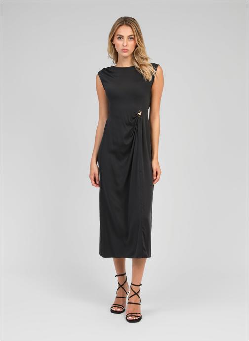 An'ge Robes ROBE LONGUE MALEONY carbone femme noir