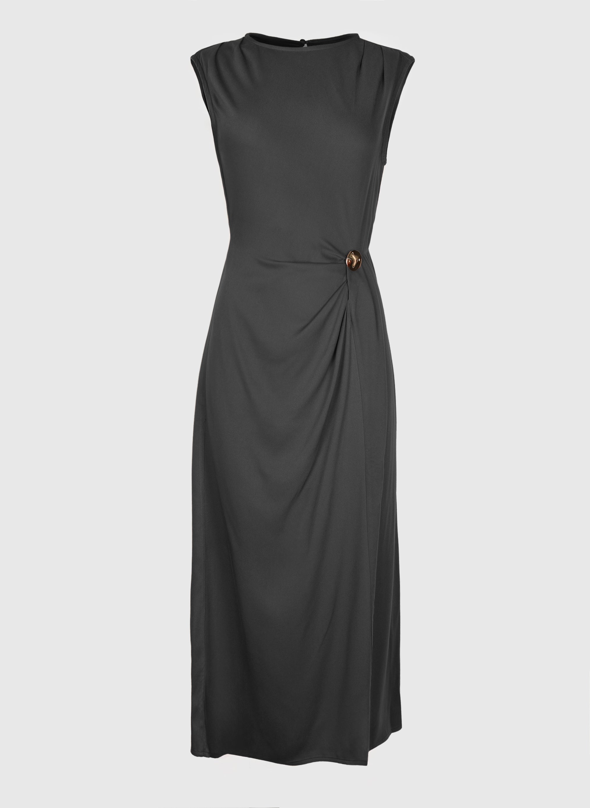 Robes ROBE LONGUE MALEONY carbone femme noir An'ge Robes ROBE LONGUE MALEONY carbone femme noir Noir
