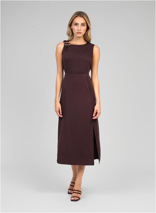 An'ge Robes ROBE MIDI MYSTRAL wine femme bordeaux