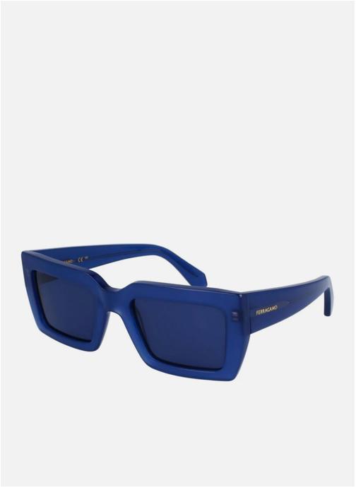 Salvatore Ferragamo Lunettes de soleil homme bleu