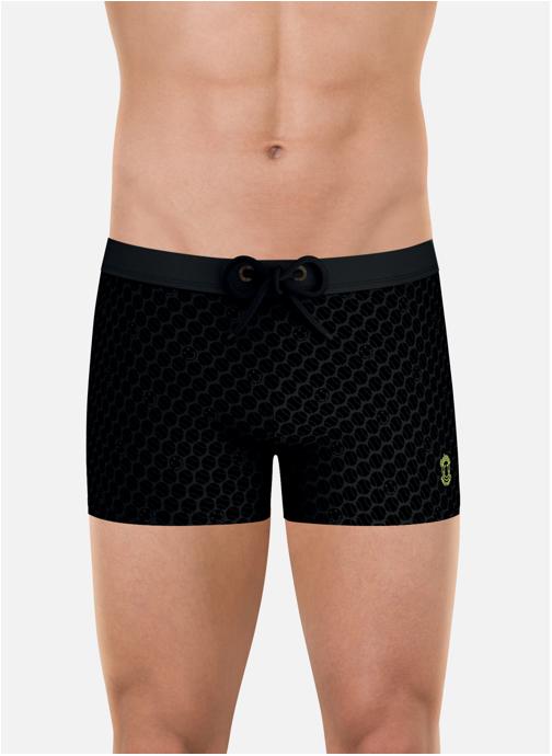 Eminence Boxers de bain SMILEY homme noir