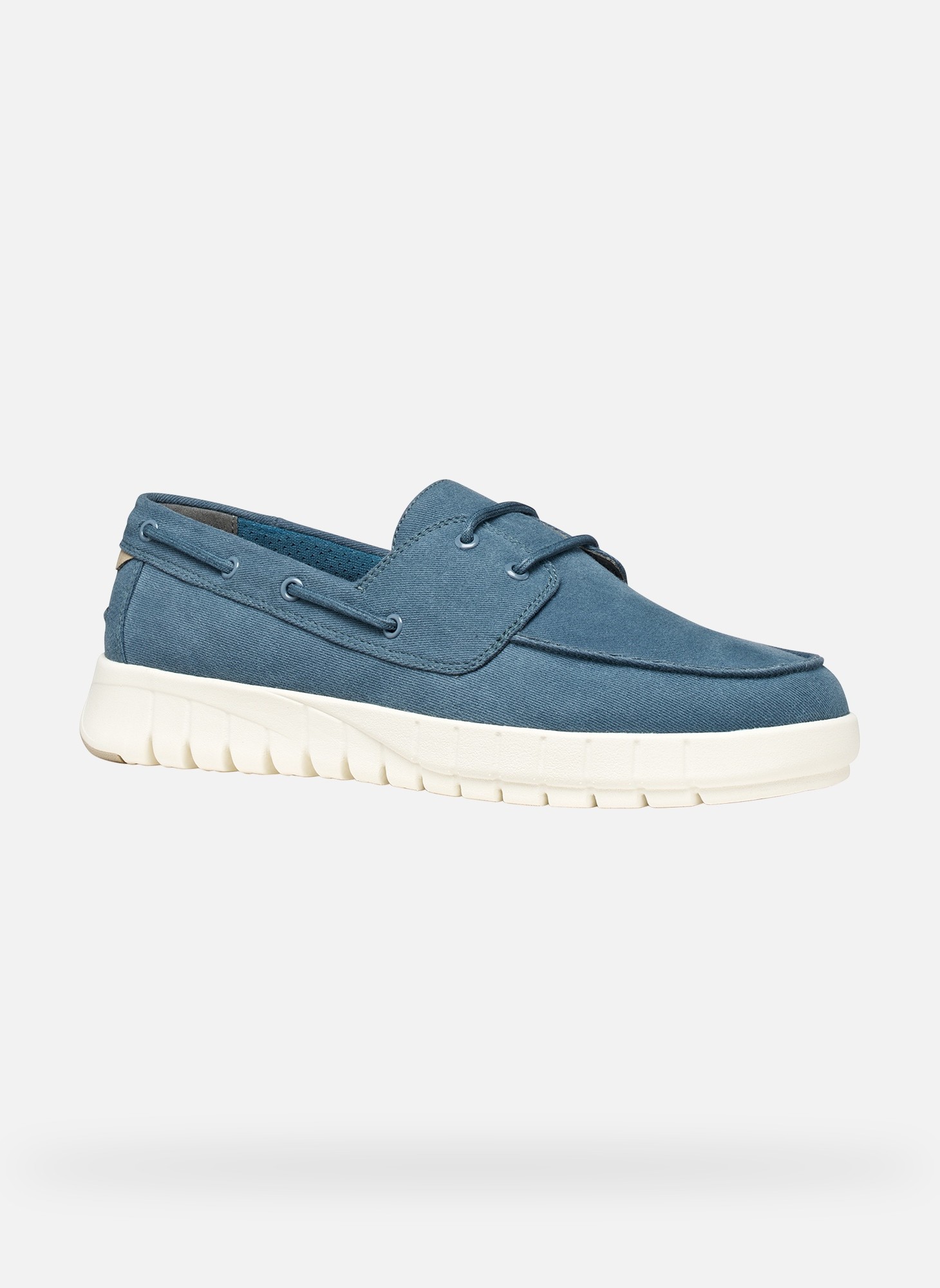 Mocassins FLEXTRIDE MAN homme bleu Geox Mocassins FLEXTRIDE MAN homme bleu Bleu denim