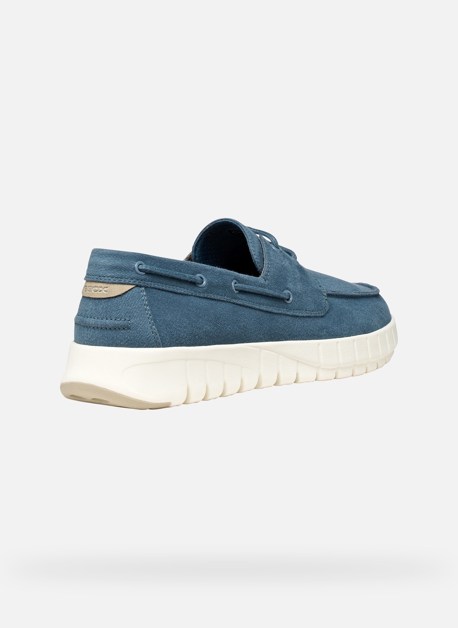 Mocassins FLEXTRIDE MAN homme bleu Geox Mocassins FLEXTRIDE MAN homme bleu Bleu denim