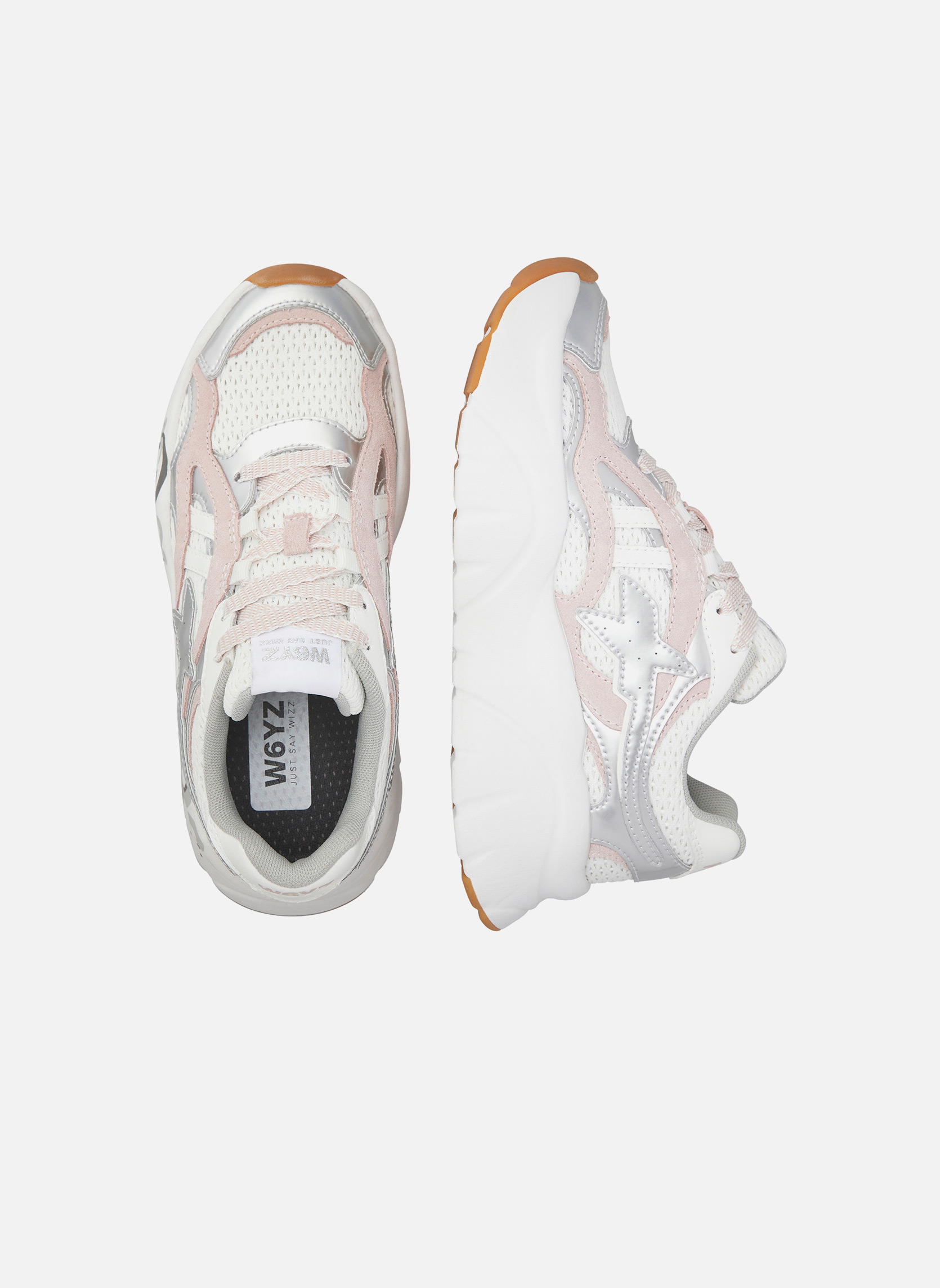 Baskets basses Sneakers IDA-W. Rose poudré-Argent femme rose W6YZ Baskets basses Sneakers IDA-W. Rose poudré-Argent femme rose Rose clair