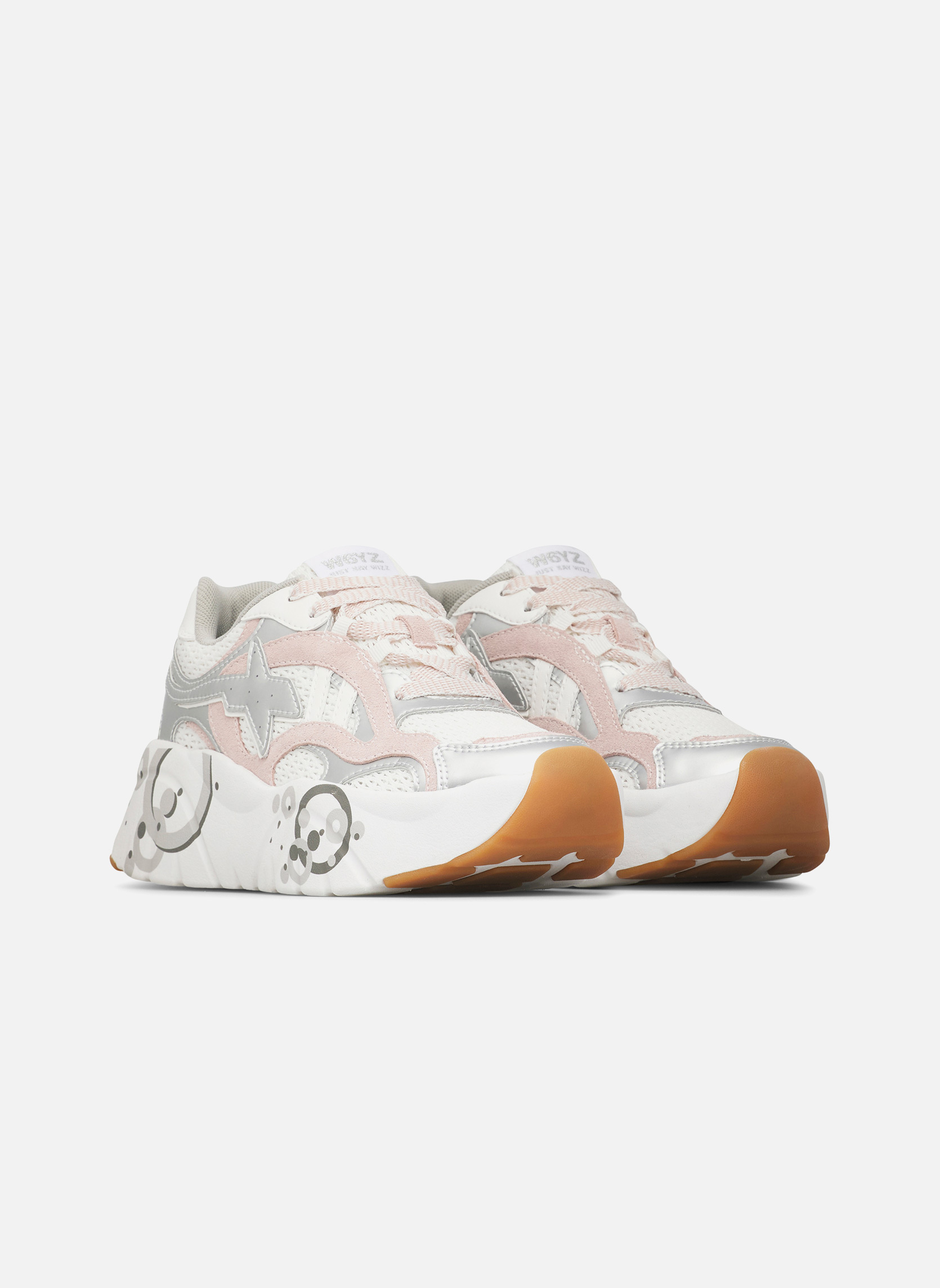 Baskets basses Sneakers IDA-W. Rose poudré-Argent femme rose W6YZ Baskets basses Sneakers IDA-W. Rose poudré-Argent femme rose Rose clair