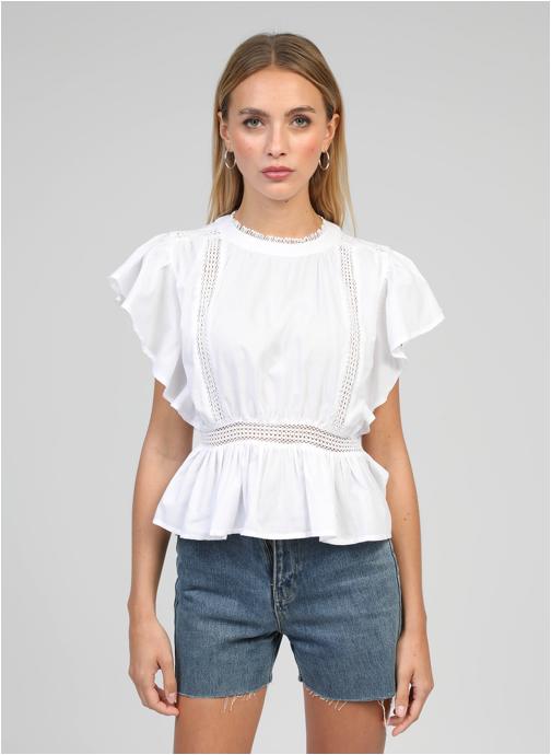 An'ge Blouses BLOUSE SALEKINA blanc femme blanc