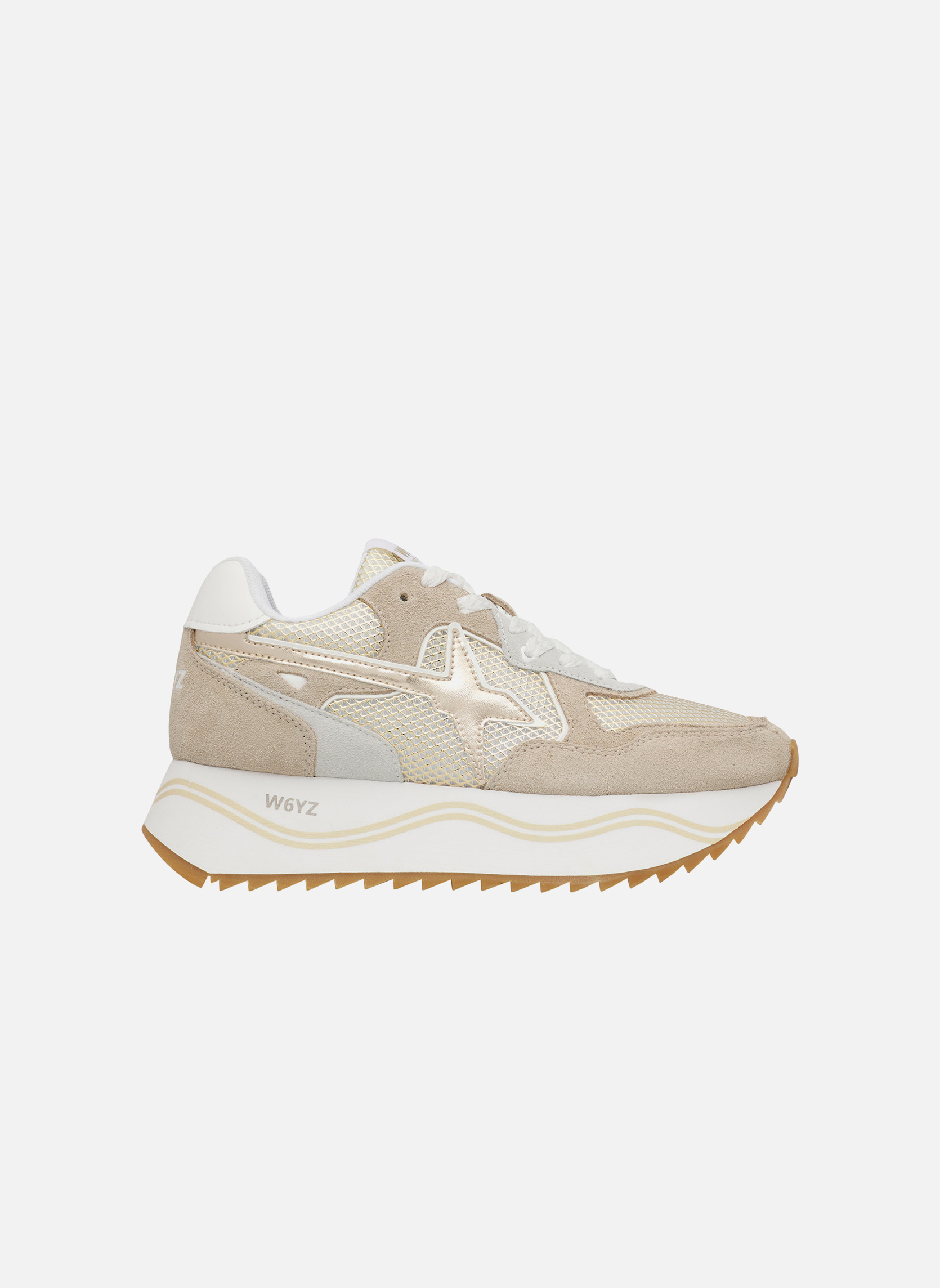 Baskets basses Sneakers DEVA W. Blanc-Argenté- femme rose W6YZ Baskets basses Sneakers DEVA W. Blanc-Argenté- femme rose Rose clair